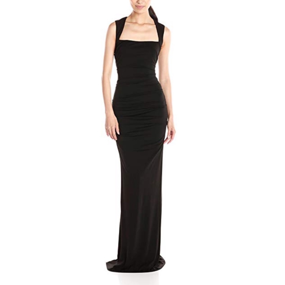 Nicole Miller matte jersey gown